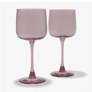 OUR PLACE | NEW NIB Set Of 2 Pieces Tinted Wine Glasses Set Of 2 Goblets 12 Oz
